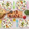 96 Pieces Fiesta Party Tableware Set – Mexican Theme Disposable Plates, Napkins, and Colorful Forks for Cinco de Mayo Party, Taco Night, Birthday, or Fiesta Celebration, Serves 24 Guests